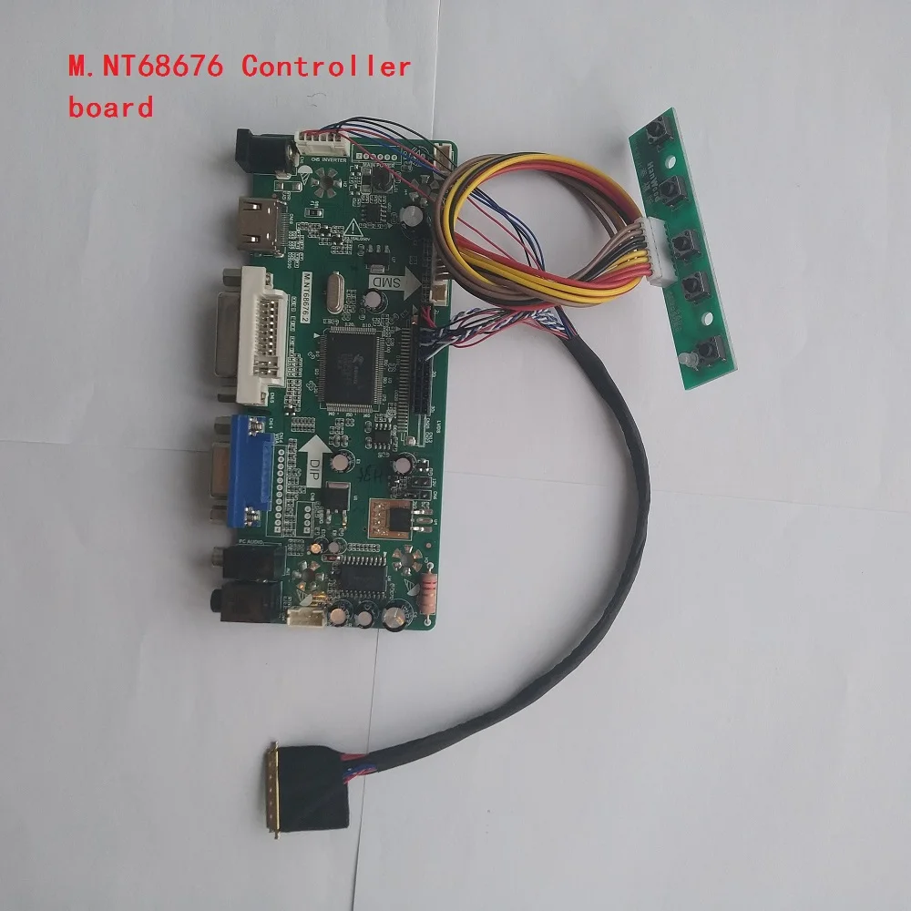 

DVI audio M.NT68676 LCD LED LVDS HDMI VGA controller kit DIY board panel for LP133WH2(TL)(L4) 1366X768 diy screen panel 2019