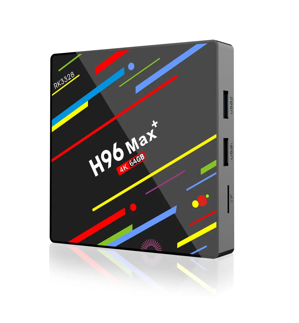 H96 MAX PLUS RK3328 ТВ смарт-бокс 4 K Ultra HD 4G 32G 4G 64G android 8,1 wifi 2,4g медиа-проигрыватель Google телеприставка