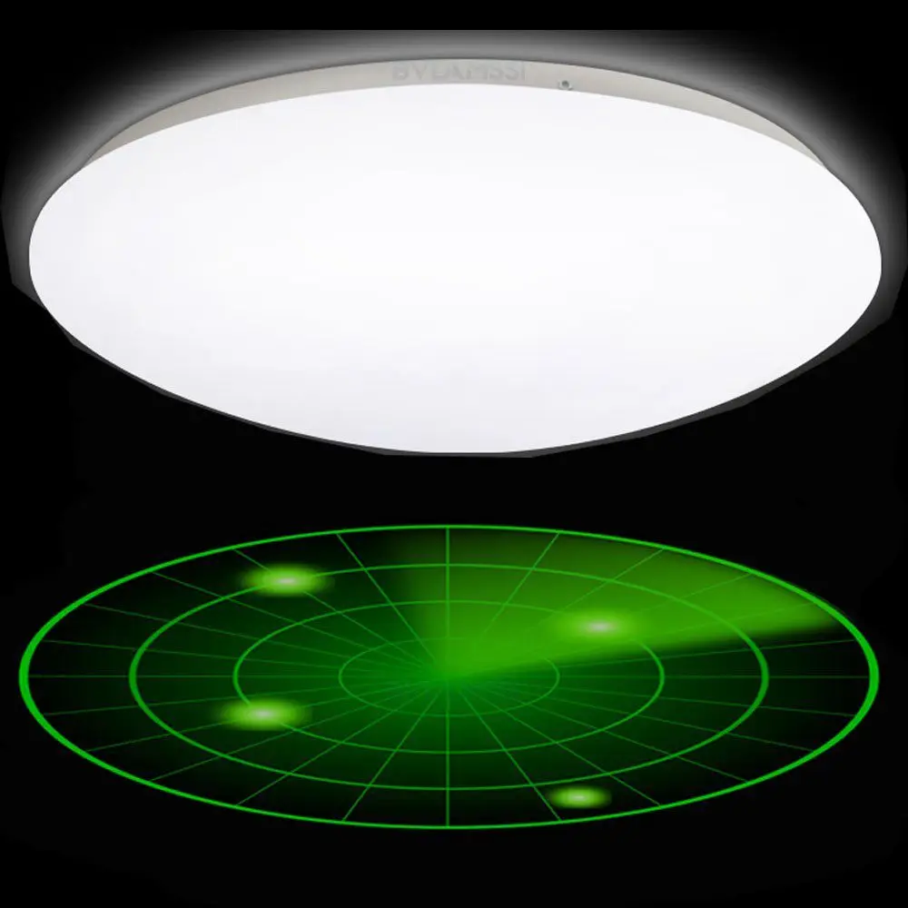 Radar Human Induction LED Ceiling light White Lampshade ...