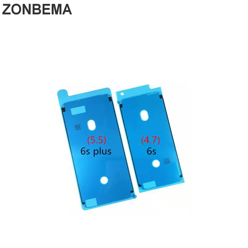 

ZONBEMA 5pcs Waterproof 3M Pre-Cut Adhesive Glue Tape Sticker For iPhone 6S 7 8 X Plus Front Housing LCD Touch Screen Frame
