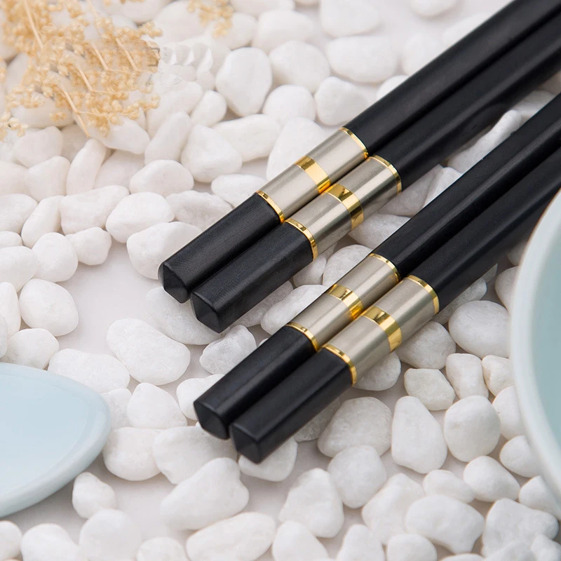 

10Pair Hot High Quality Portable Sushi Chop Sticks Chinese Chopstick Learner Gifts Set Exquisite Non-Slip Kitchen Accessorie