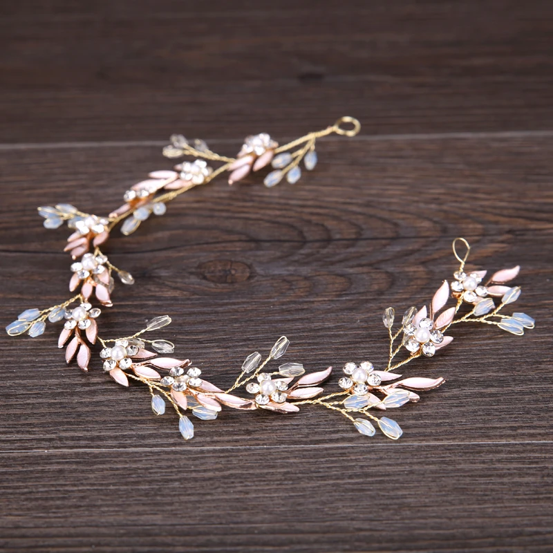Elegant-Crystal-Flower-Wedding-Headpieces-Bridal-Hair-Vine-Accessories-Handmade-Gold-Pearl-Crystal-Headband-tiara-Hair (3)