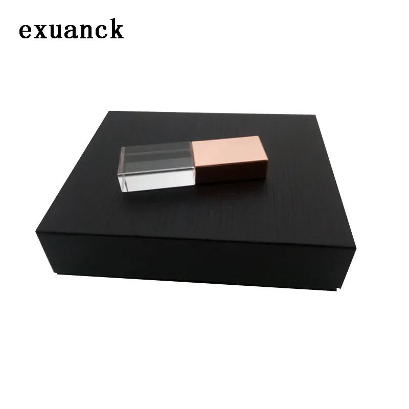 Exuanck Пользовательский логотип Кристалл usb 2 0 флеш накопитель 16 Гб карта памяти 32