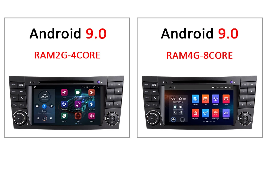 Perfect Android 9.0 DSP IPS 64G Car Radio GPS For Mercedes Benz E-class W211 E200 E220 E300 E350 E240 E270 E280 CLS CLASS W219 2 DIN DVD 6