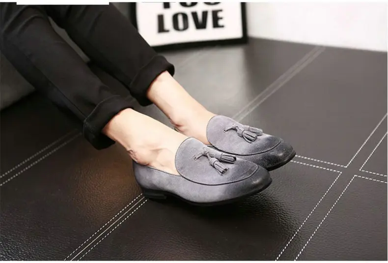 Men's Casual Shoes Mens Shoes Casual Cow Suede Leather Mens Shoes Casual Slip On Suede Men Loafers Suede Shoes Plus Size 47 48 (20)