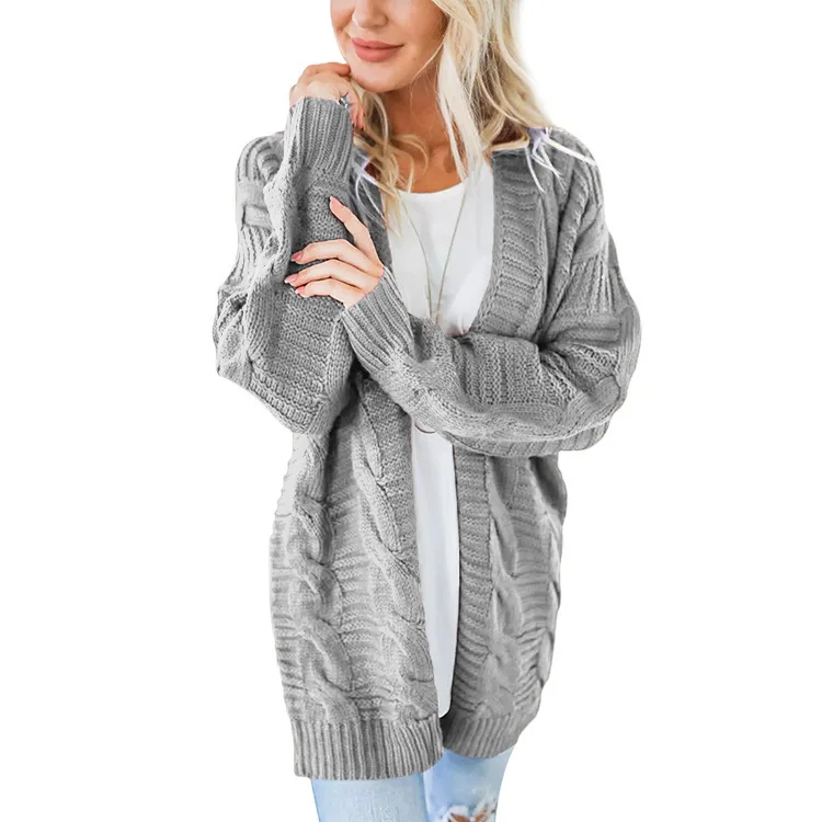 maxi grey cardigan