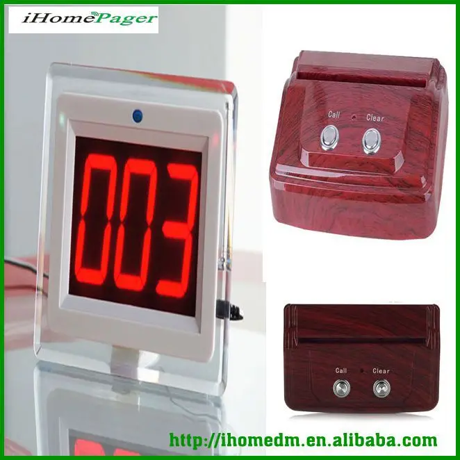 

Restaurant coffee equipment cheap and good wireless service calling system push-button device waiter caller