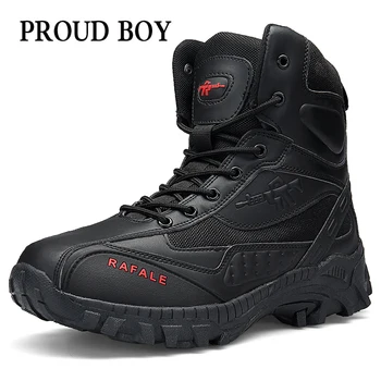 

Hiking Shoes Large Size 41-46 Adult High Top Tactical Boots Non-slip Waterproof Climbing Shoes Wear Resistant Military Army Boot