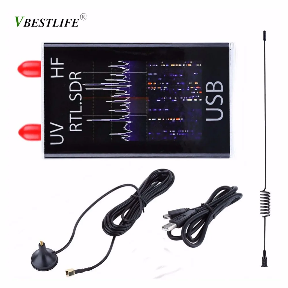 

Ham Radio Receiver 100KHz-1.7GHz full Band UV HF RTL-SDR USB Tuner Receiver R820T+8232 Ham Radio