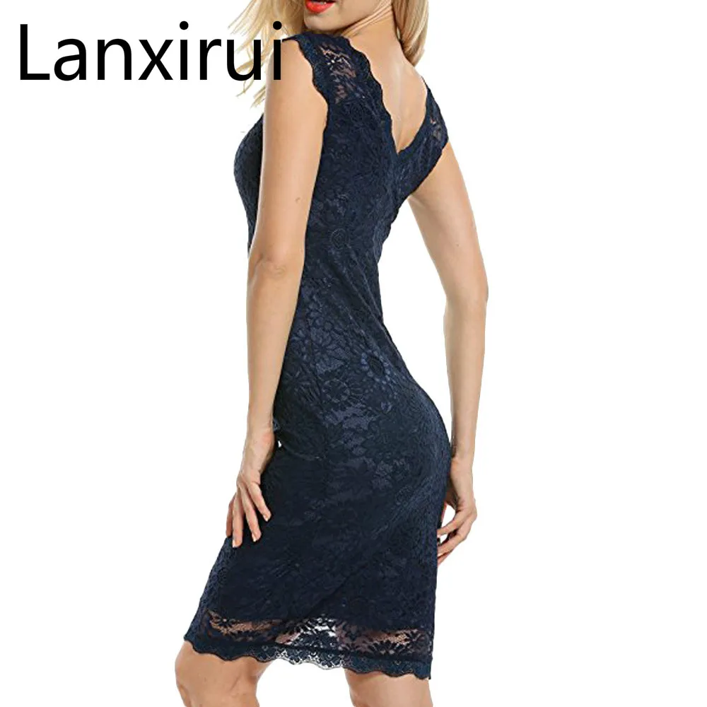 Lanxirui Fashion Dress Vestito Delle Donne O -Collo Delle Donne Senza Maniche In Pizzo Abiti Per Le Occasioni Speciali Oct Lanxirui Fashion Dress Vestito Delle Donne O -Collo Delle Donne Senza Maniche In Pizzo Abiti Per Le Occasioni Speciali Oct