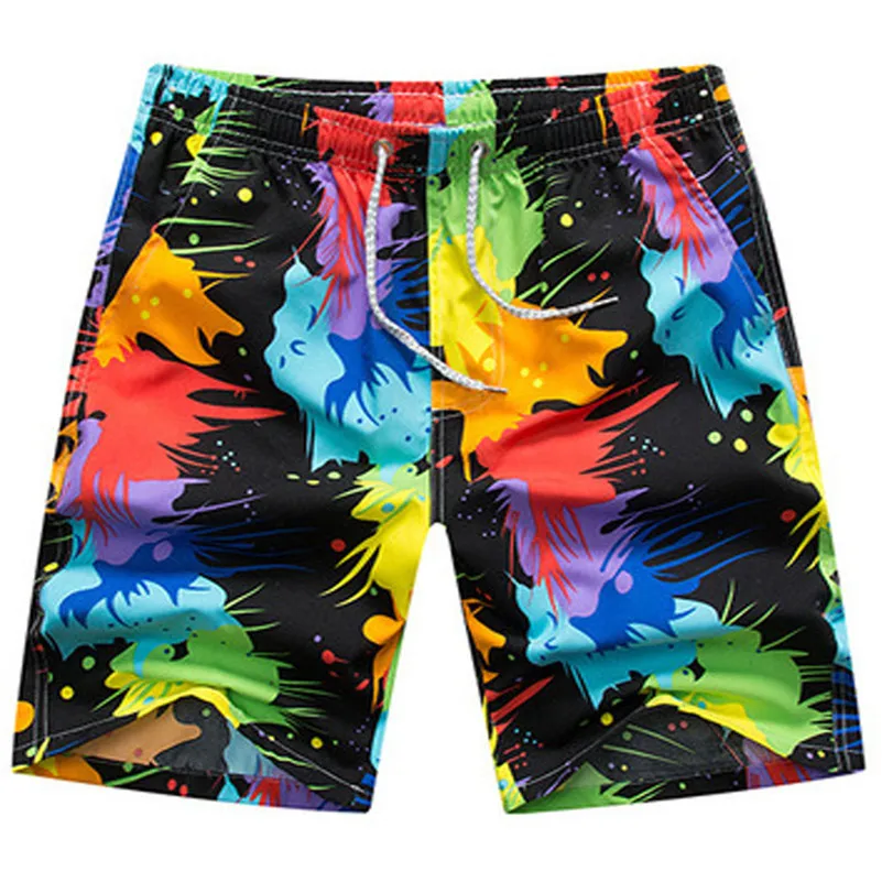 

Trunks Fast-drying Men's Color Shorts Swimming Beach Shorts Flower Surfboard Shorts Men Summer Loose Plus Size Pant Trouser 4hz