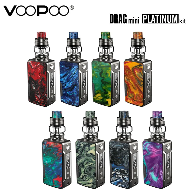 Оригинальный стартовый набор VOOPOO DRAG mini Platinum 117 Вт бокс мод вейп бак Uforce T2