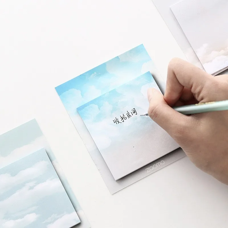 

1PC Creative New Fresh Weather Memo Pad Paper Post Sticky Notes Notepad Stationery Papeleria Office School Supplies
