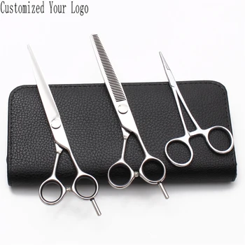 

C1021 7" 19.5cm Purple Dragon 440C Dog Grooming Kit Thinning Shears Straight Scissors Animal Scissors Professional Pet Scissors