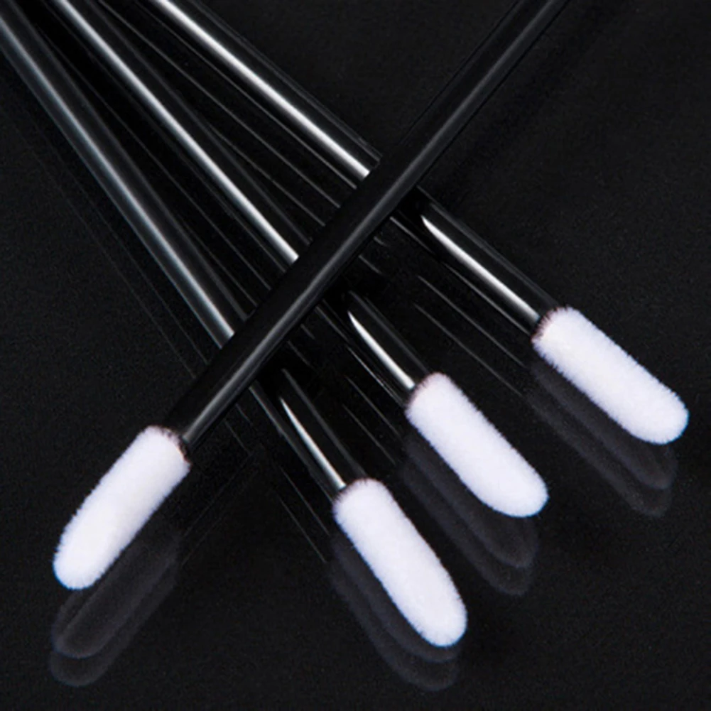 

100Pcs Disposable Gloss Lipstick Lip Brushes Wands Applicator Makeup Beauty Tool