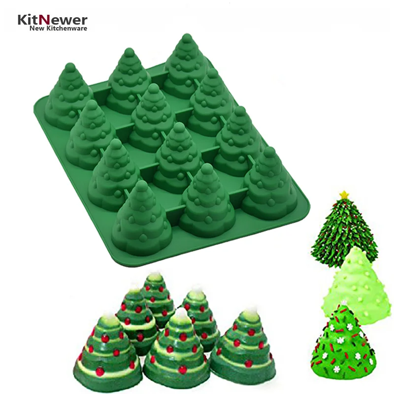 Xmas DIY 3d silicone mold Many patterns Christmas tree Umbrella box gift Santa Claus Sleigh Giraffe