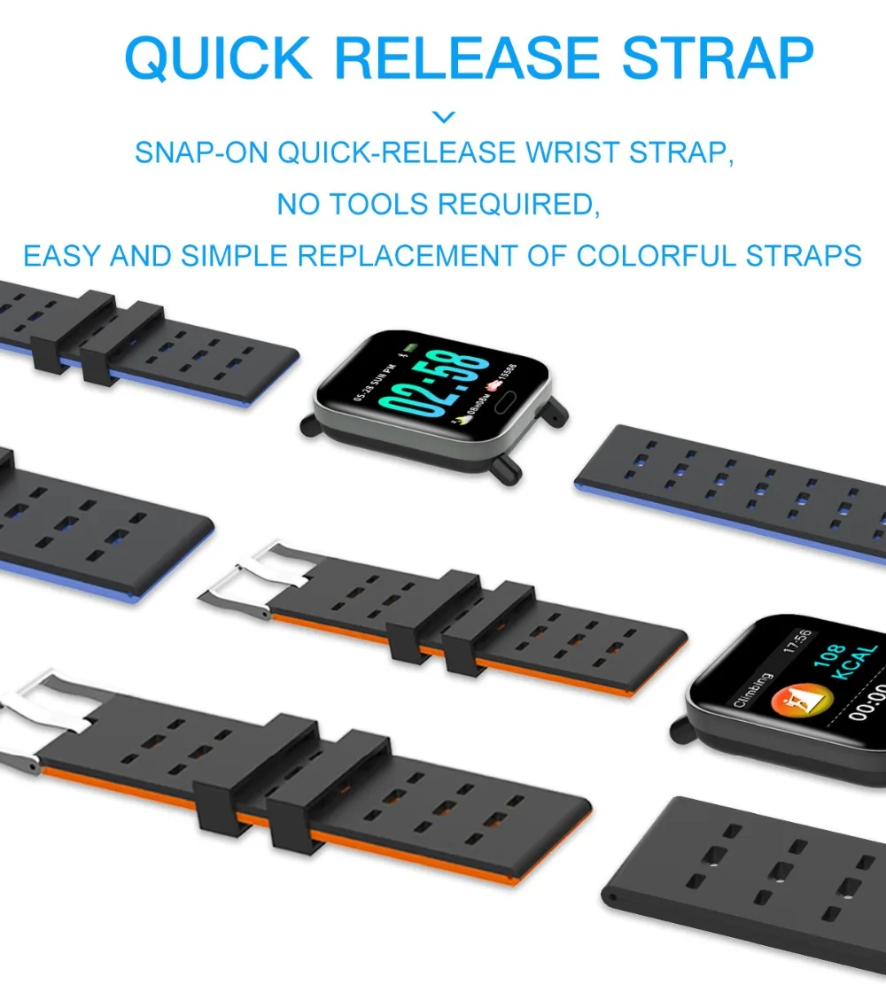 A6 Smart Bracelet Waterproof Pedometer Fitness Tracker Heart Rate Blood Pressure Watch Men Women Band Activity Tracker Wristband (14)