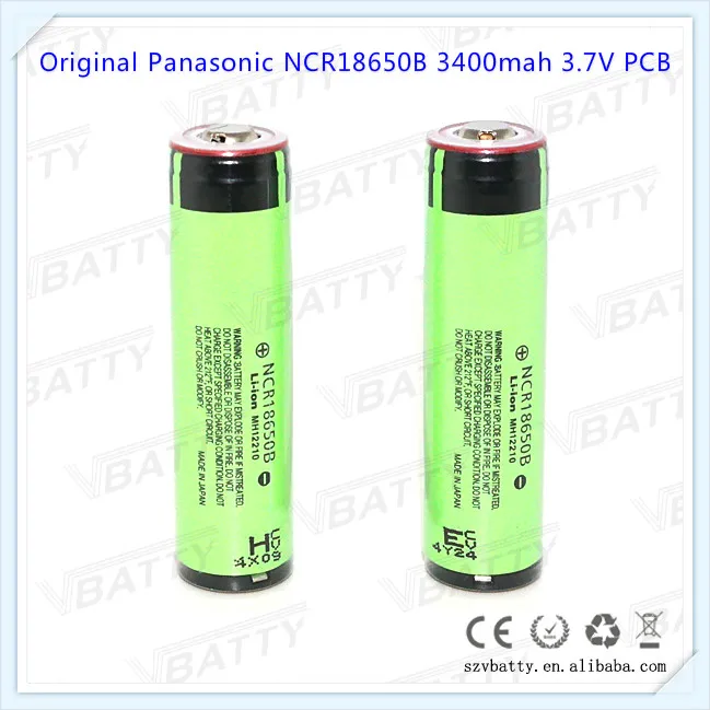 100% Оригинальный перезаряжаемый аккумулятор для Panasonic NCR18650B 18650 3400 мАч 3 7 В с