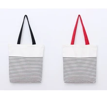 

Women Canvas Handbag Striped Printed Shoulder bag Female Large Capacity Ladies Beach Bag Women Canvas Tote Shopping Handbags