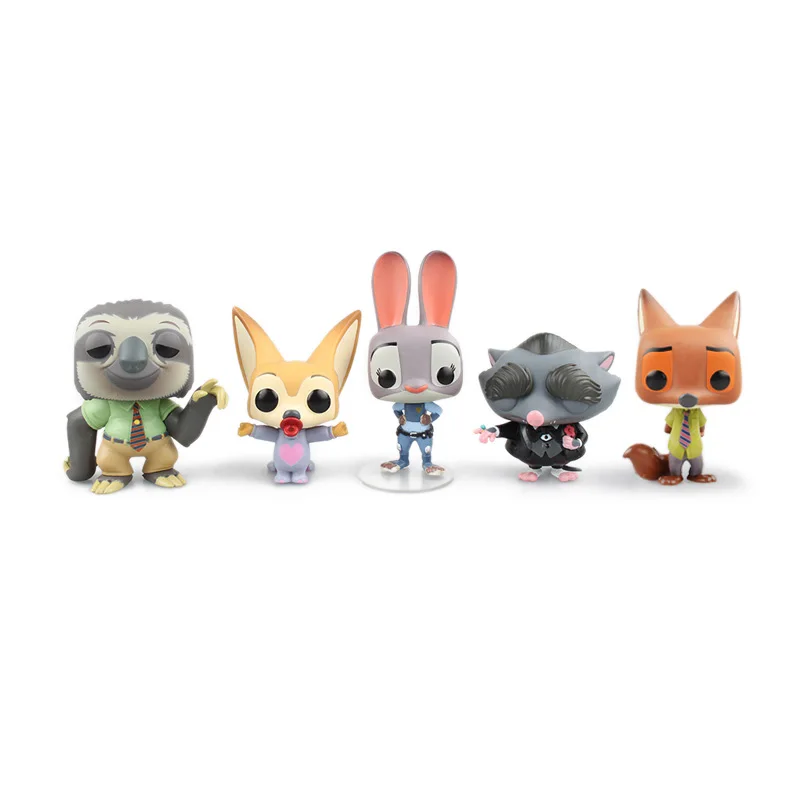 Funko POP 8 12CM Zootopia Figure Toys Fox Nick Wilde Rabbit Judy Hopp