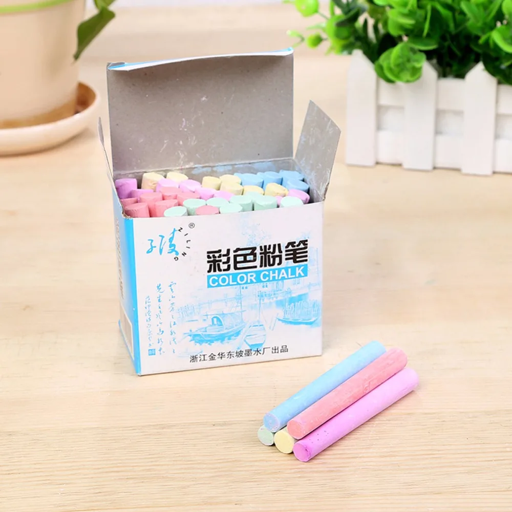 

45 Pcs/Box Colored Chalk for School Stationery & Office Supply