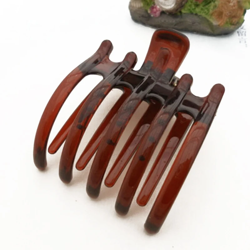 

Women Girls 2 Colors Plastic Mini Hairpin 5 Claws Hair Clip Clamp