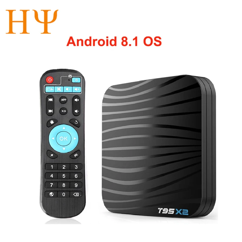 

T95X2 Smart TV BOX Android 8.1 4GB 32GB Amlogic S905X2 Quad Core H.265 4K Youtube Media Player Set top Box T95 X2 2G+16G