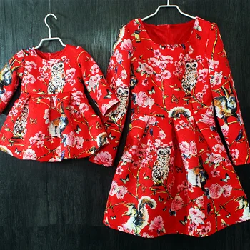 

Mother Kids Mama and Daughter Dresses Wedding Clothes Flower Matching Family Outfits Family Look Mommy and Me Clothes