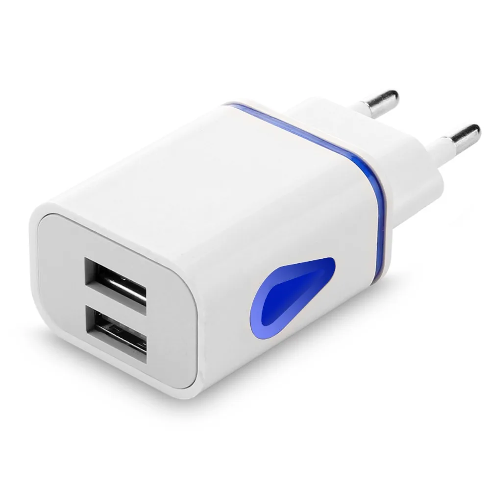 Universal 2 USB Wall Charger Adapter 2.1A Travel AC Charger Adapter