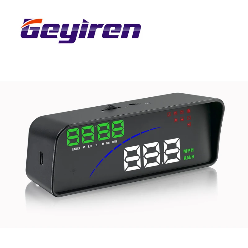 Geyiren p9 Head Up Дисплей стайлинга автомобилей HUD автомобиль OBD2 smart digital метр Авто два на