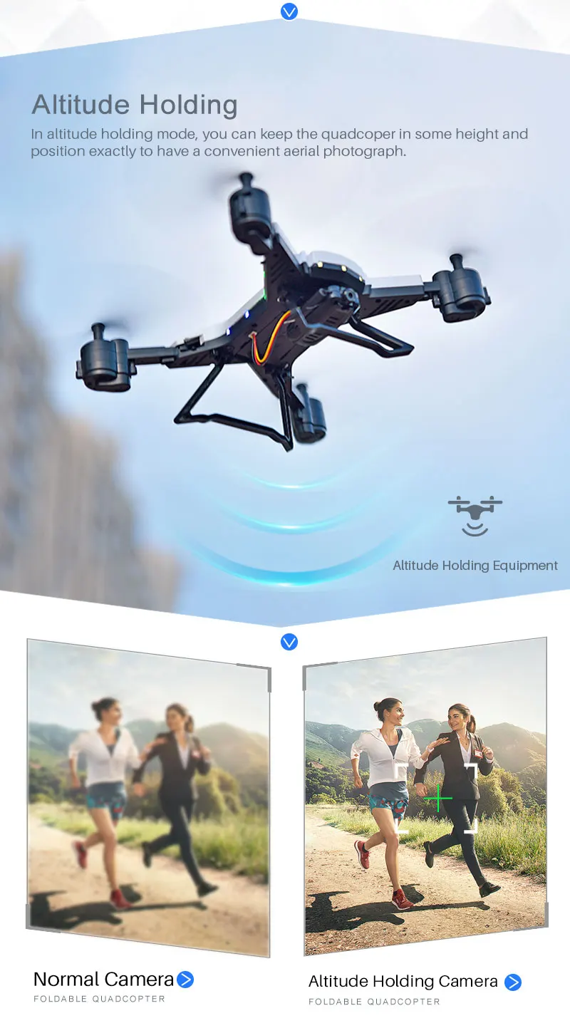 KY601S New RC Helicopter Drone with Camera HD 1080P WIFI FPV RC Drone Professional Foldable Quadcopter 20 Minutes Battery Life