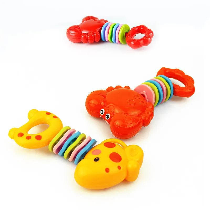 Детские грызунки-погремушки Новорожденные пластиковая детская игрушка, ручной Колокольчик зубы игрушки для новорожденных подарок для детей
