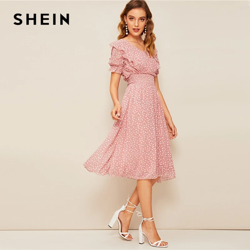 shein pink dresses