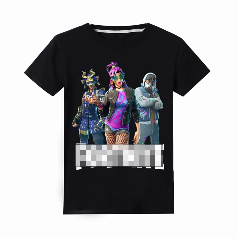 

6-14 y children clothes 2019 new t-shirt cartoon print fornte boy girl cotton short sleeve thanksgiving Tops Tees Kids clothes