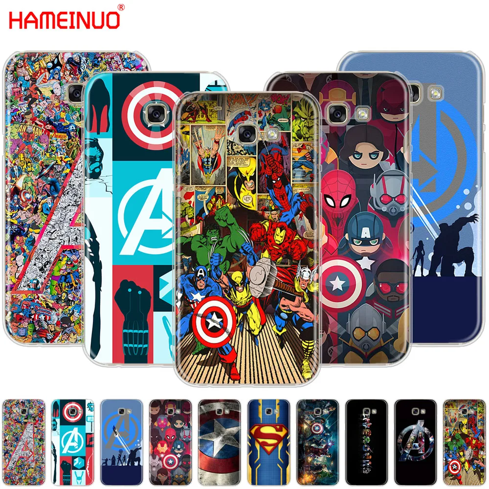 

HAMEINUO The Avengers Marvel Captain America cell phone case cover for Samsung Galaxy A3 A310 A5 A510 A7 A8 A9 2016 2017 2018