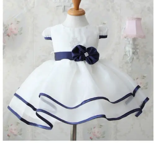 

LILIGIRL Cute Kids Baby Girls Princess Party Dress Bowknot White Formal Gown Tutu Dresses