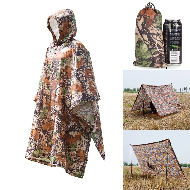 Multifunctional Raincoat Outdoor Rain Cover Waterproof Tent Awning