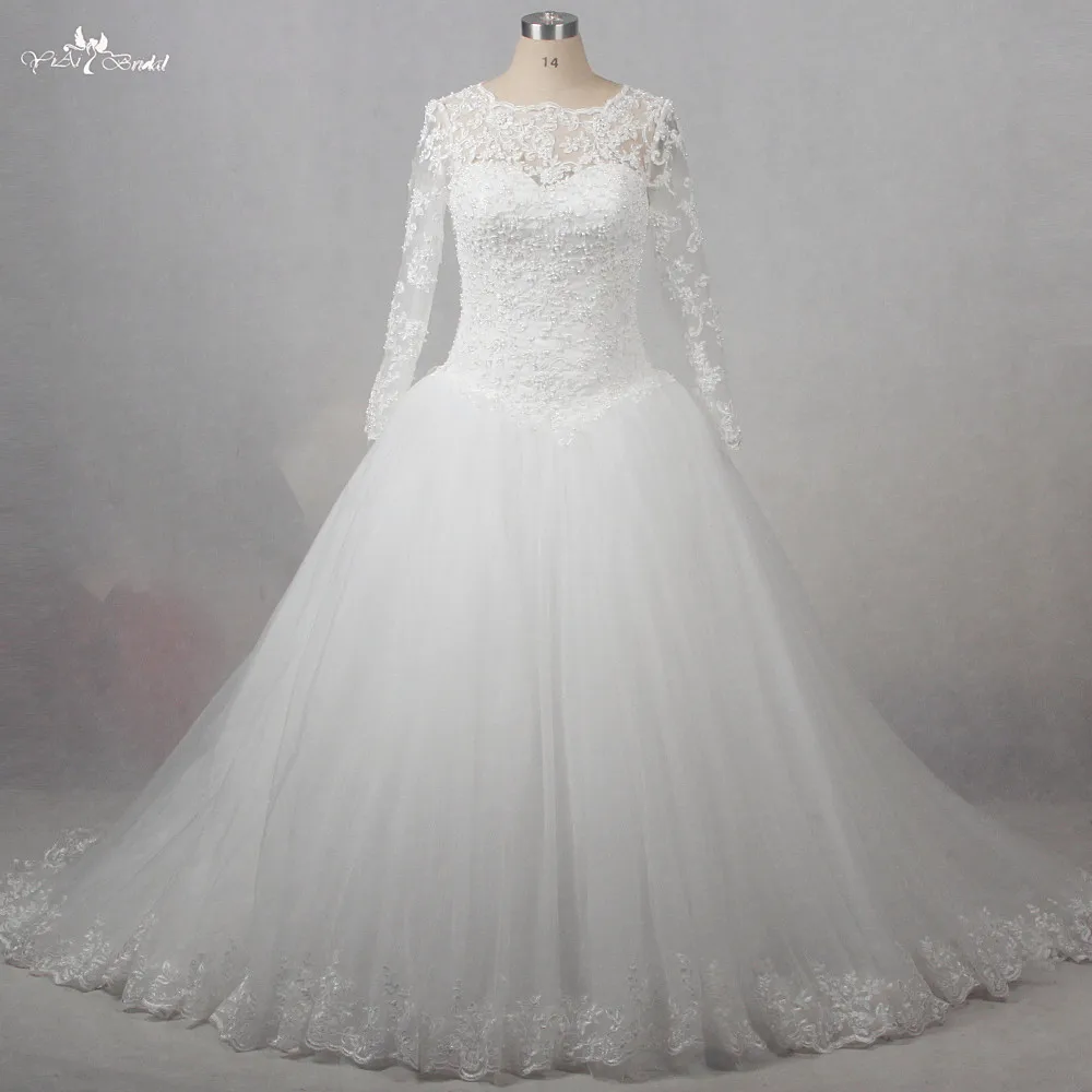 RSW1255 реальные фотографии Yiaibridal Жемчуг Бисероплетение Vestido De Noiva Longa Robe De Mariee