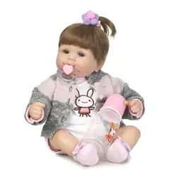 40 см/15,75 "милый мягкие игрушки куклы имитировать силиконовые ткань Reborn Baby Doll Дети Playmate реалистичные на день рождения и свадьбу