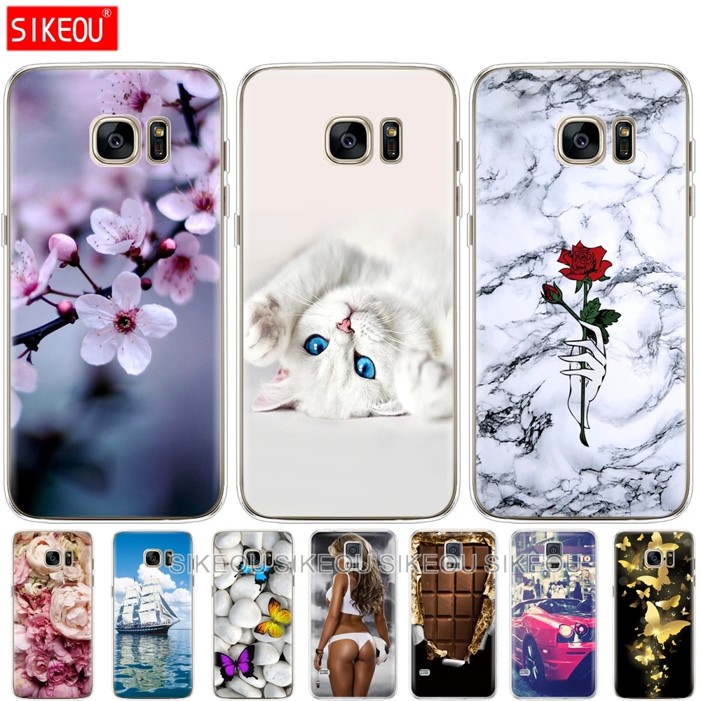 

For Samsung Galaxy S7 egde case Cover for Samsung Galaxy S5 S6 edge Cases Silicon Cover for Samsung S7 S6 G920F S5 i9600 Cover