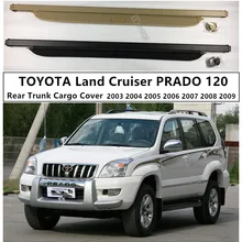Задний багажник автомобиля защитный лист для багажника Крышка для TOYOTA Land Cruiser PRADO 120 2003 04 05 06 07 08 2009 Высокое качество аксессуары
