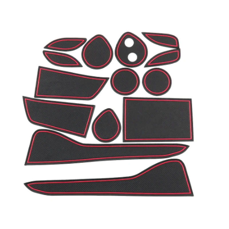 

Foal Burning Car Anti Slip Gate Slot Pad Mat Non-slip Door Groove Mats for Toyota C-HR Chr C HR 2016 2017 2018 Auto Accessories