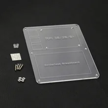 Raspberry Pi 3 B Breadboard Mounting Plate DIY Prototype Experiment Plate for Raspberry Pi 2 Model B / B+