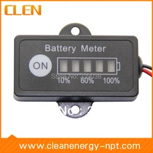 CLEN 12 В свинцово-кислотная батарея датчик топлива DC тестер-измеритель для аккумулятора батарея Электронный мультиметр