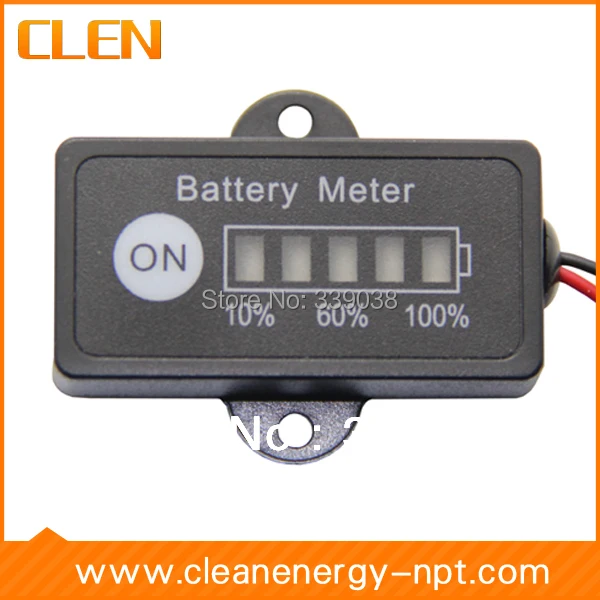 Clen 12ボルト鉛酸バッテリ残量ゲージdcバッテリーテスターメーターバッテリー電子マルチメータbattery fuel gauge
