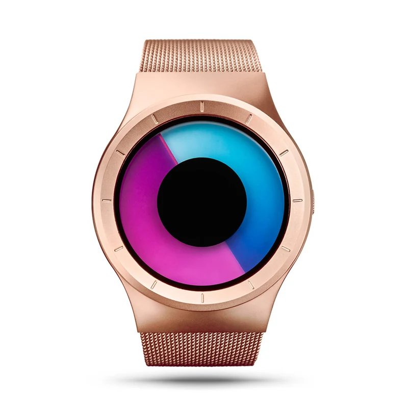 2018 Top Brand ROSEFLIGHT Mens fashion motion Luxury Full Stainless Stee Watch Quartz Stainless Steel Wrist Watches 