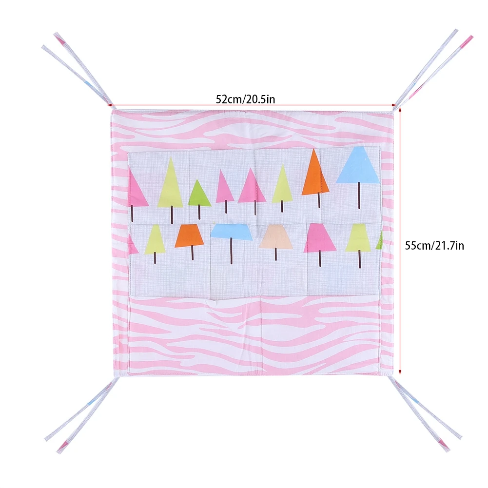 Детская подвесная сумка для хранения детская хлопковая кроватка Органайзер кукла младенца карман для пеленок для детская кроватка набор