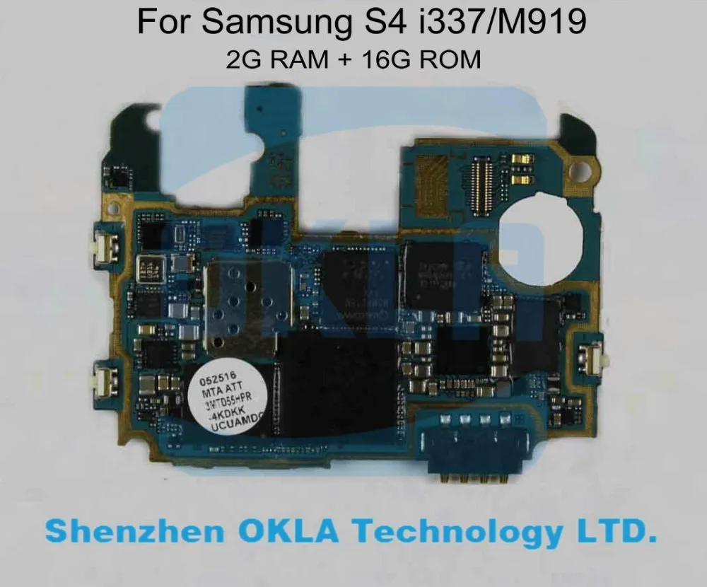 1 шт. для Samsung S4 i337 M919 2 Гб ОЗУ 16 ПЗУ материнская плата от оригинального телефона|galaxy