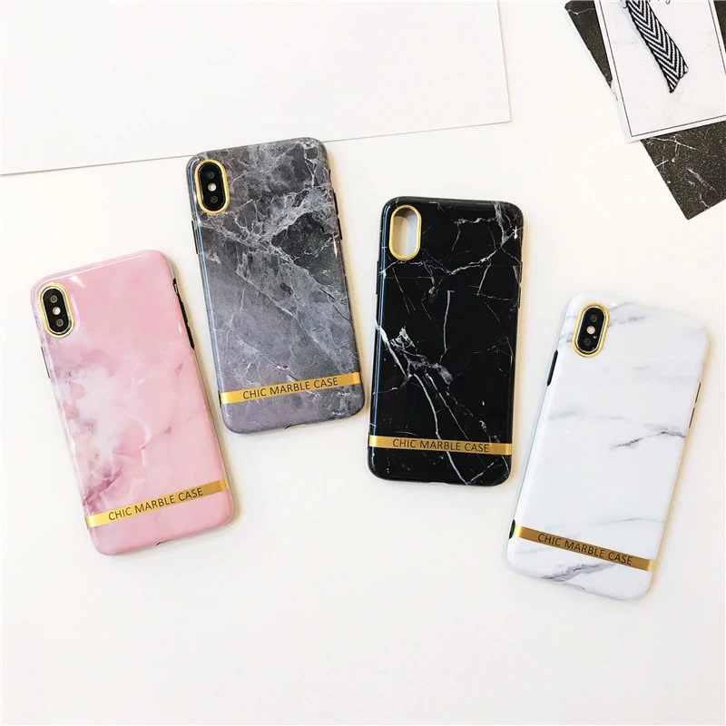 

UXIA Fashion Soft IMD Phone Case For iphone X Case Granite Marble Stone Painted Back Cover Funny Letter Print Cases For iphoneX