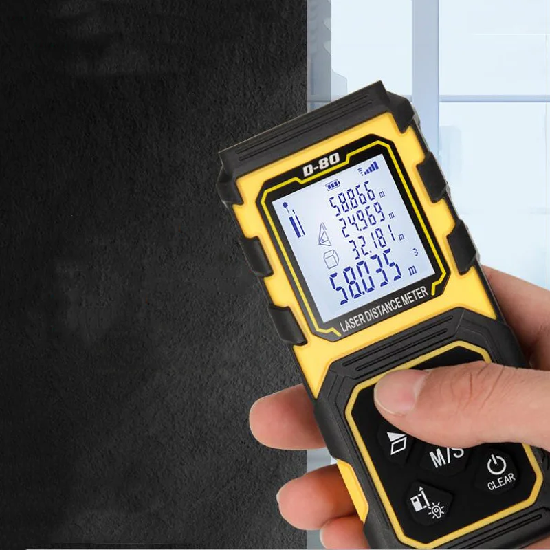 

Laser Rangefinder 40M 60M 80M 100M digital laser rangefinder infrared electronic level measuring instrument test tool